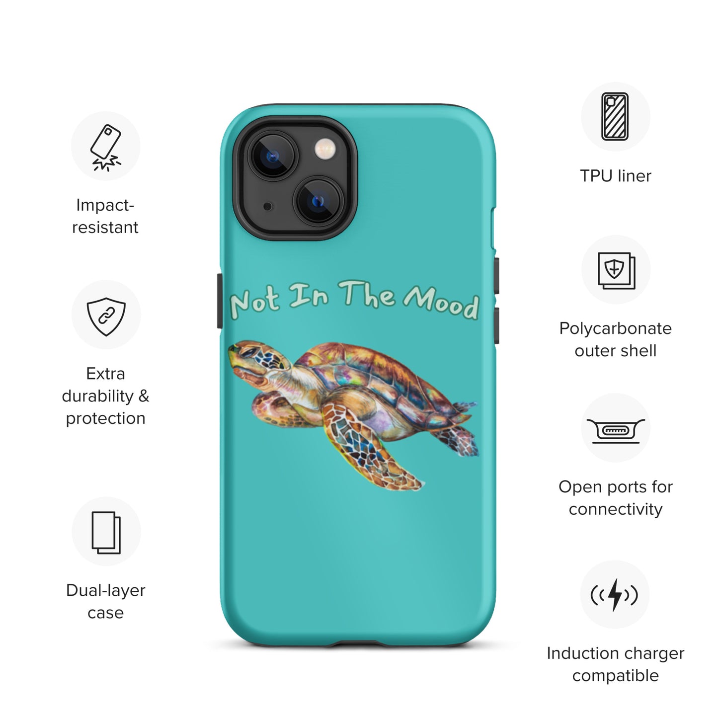 Turtle Not In The Mood Tough iPhone case