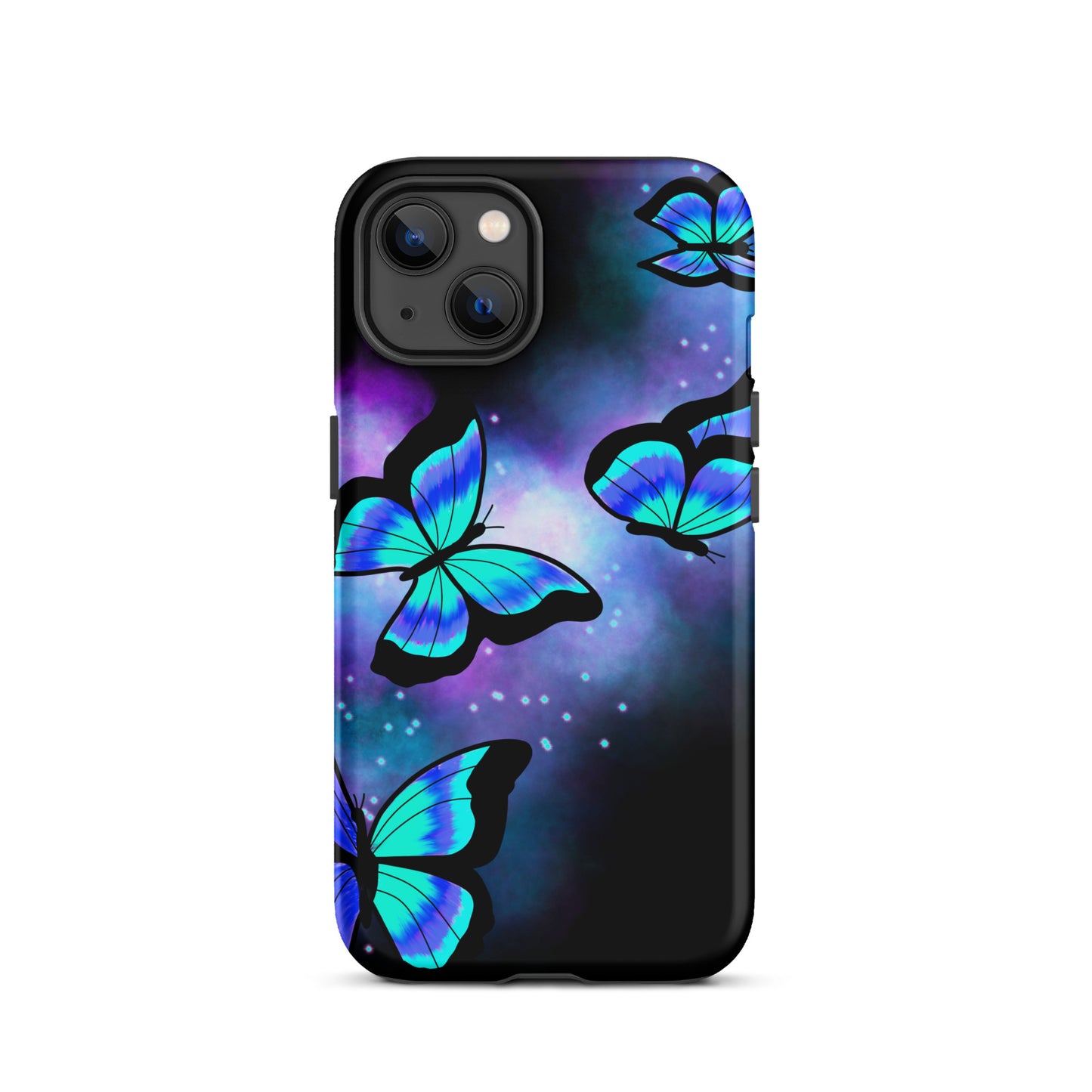 Blue Glow Butterfly Tough iPhone case