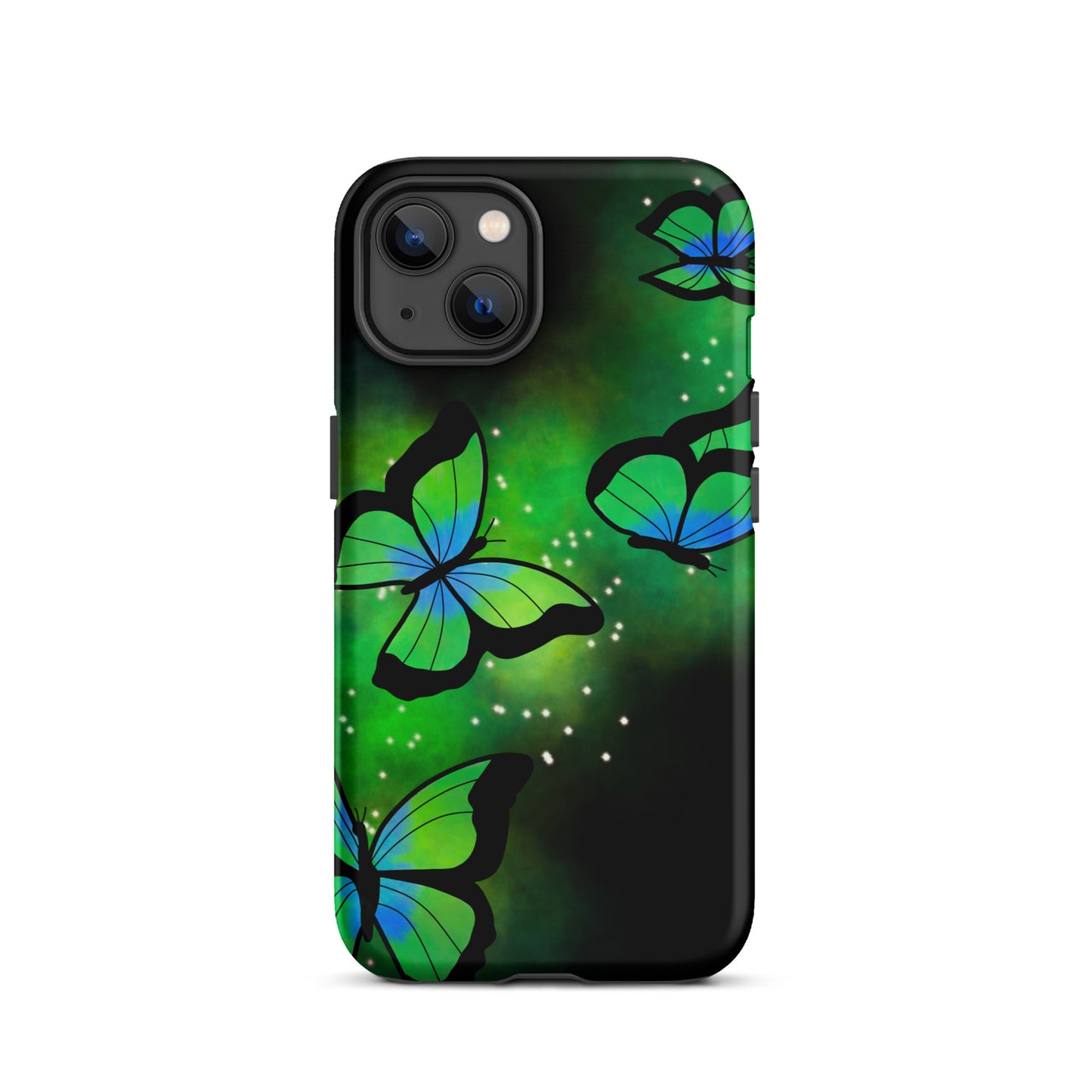 Green Glow Butterfly Tough iPhone case