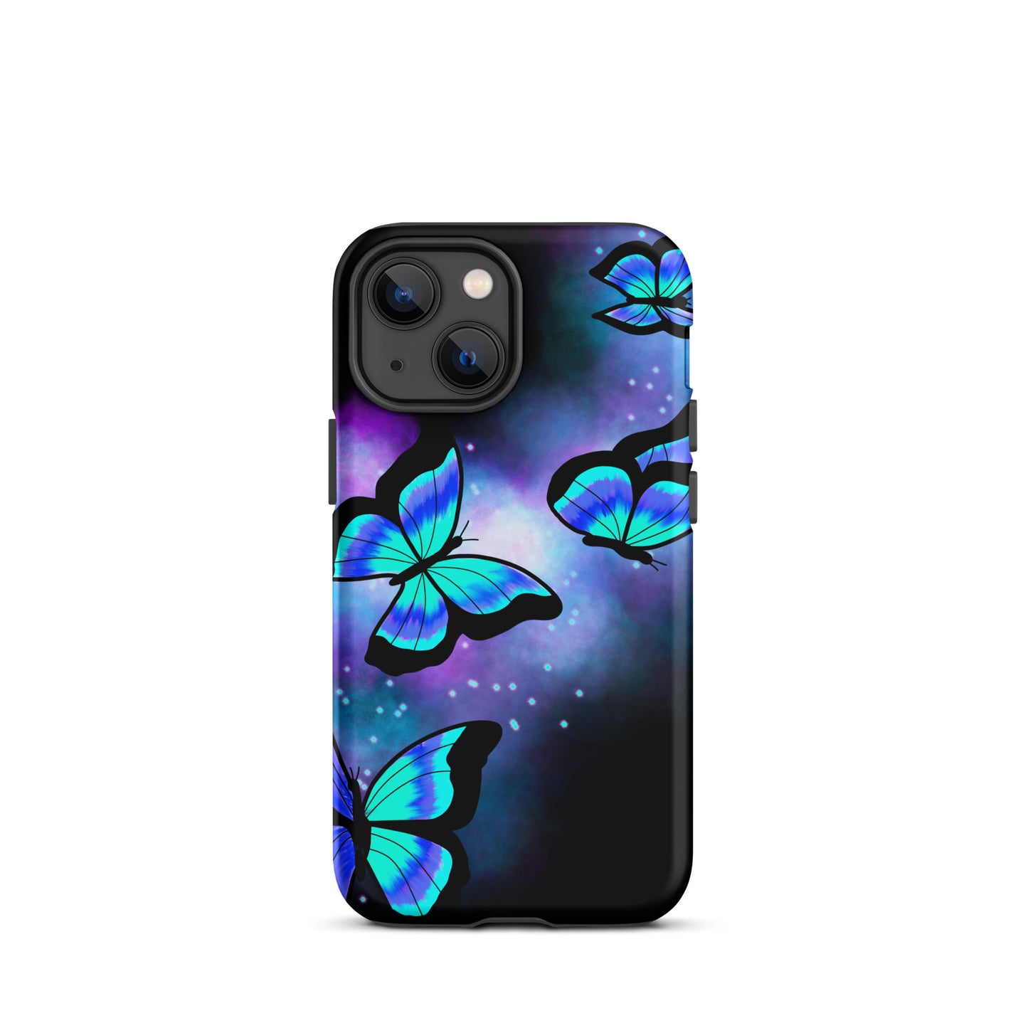 Blue Glow Butterfly Tough iPhone case