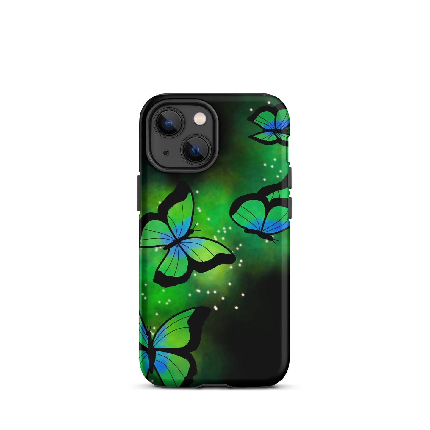 Green Glow Butterfly Tough iPhone case