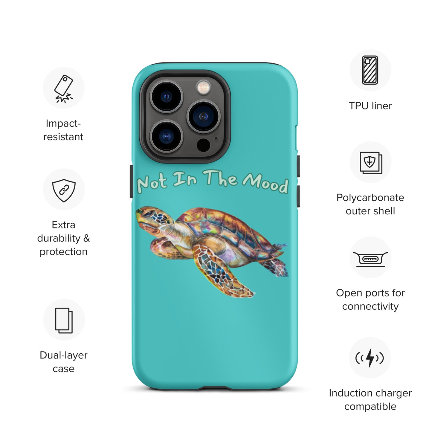 Turtle Not In The Mood Tough iPhone case