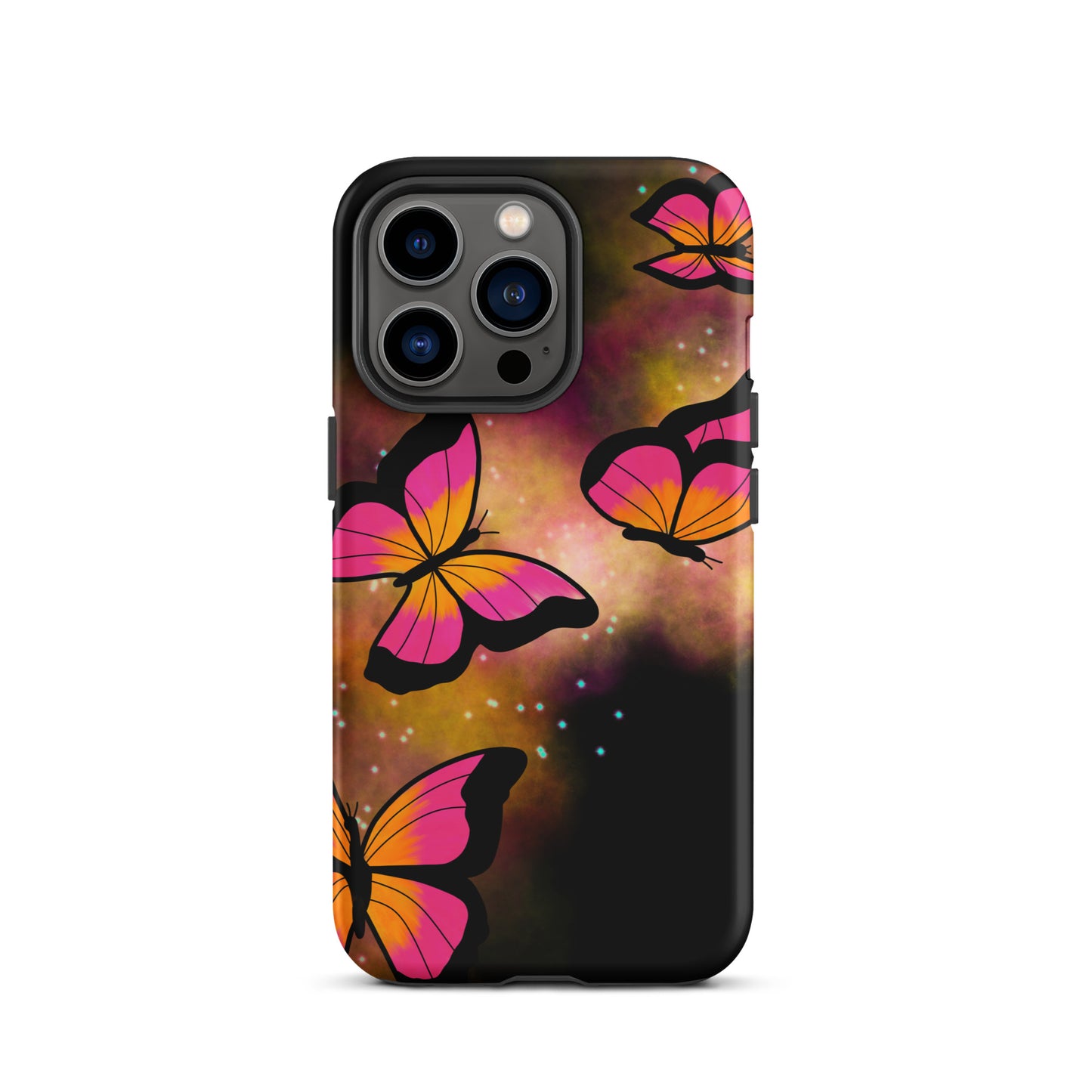 Pink Glow Butterfly Tough iPhone case