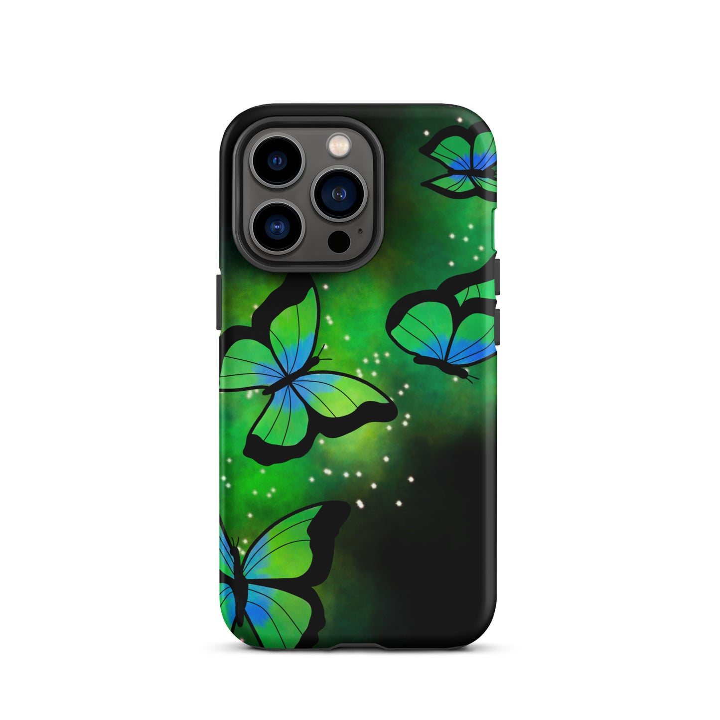 Green Glow Butterfly Tough iPhone case