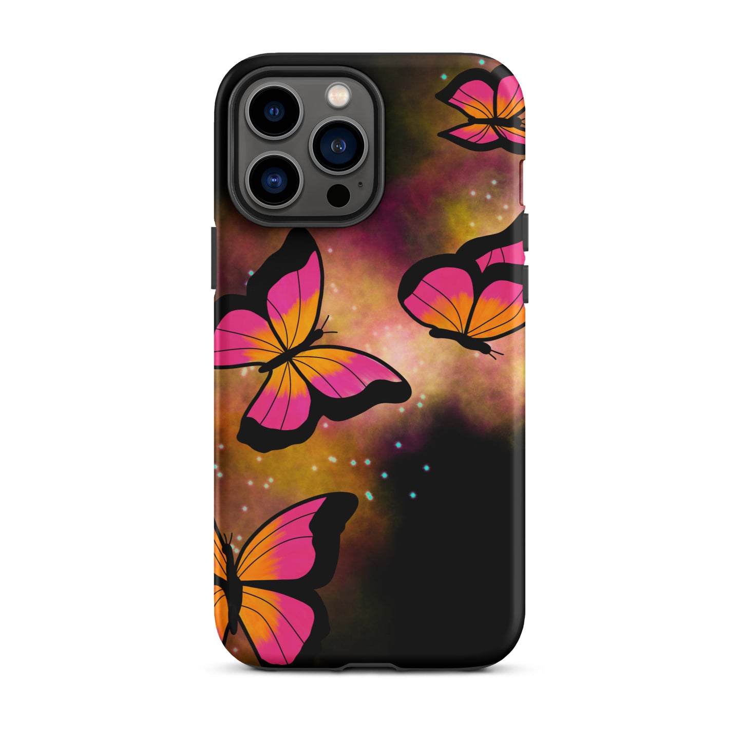 Pink Glow Butterfly Tough iPhone case