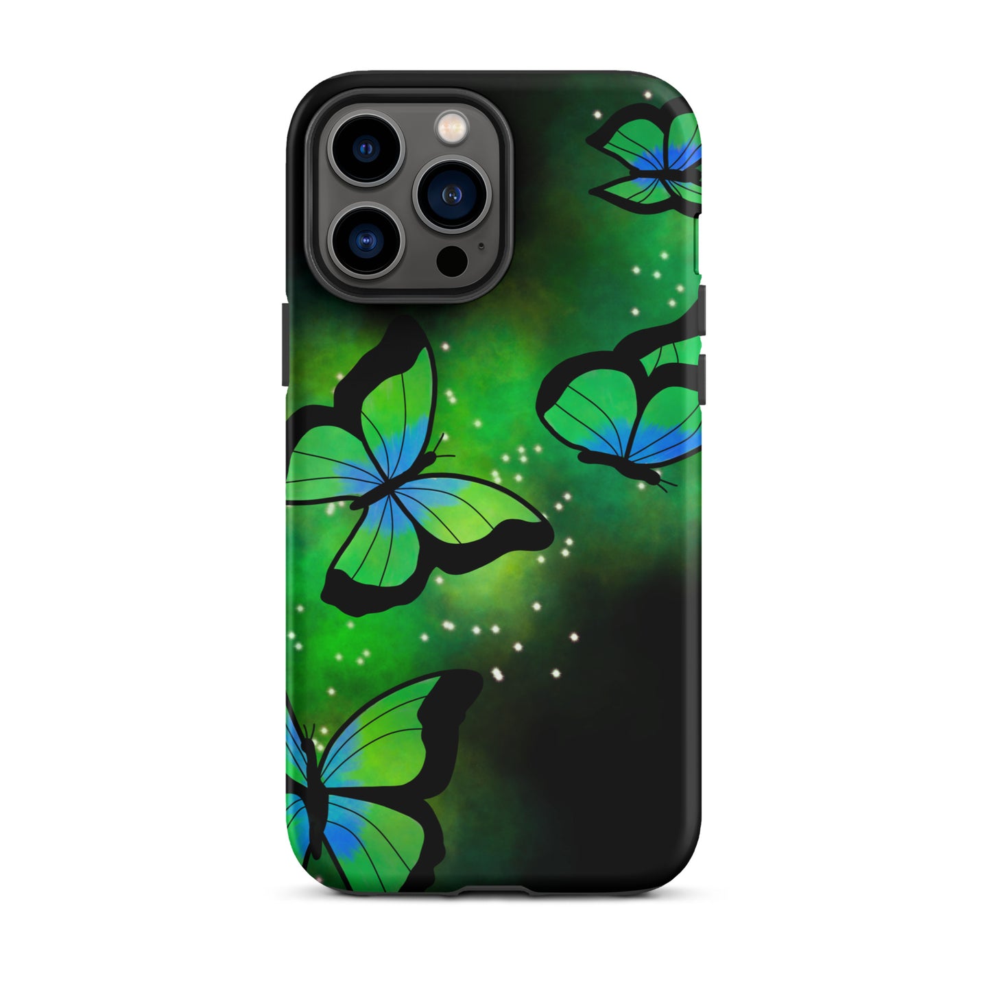 Green Glow Butterfly Tough iPhone case