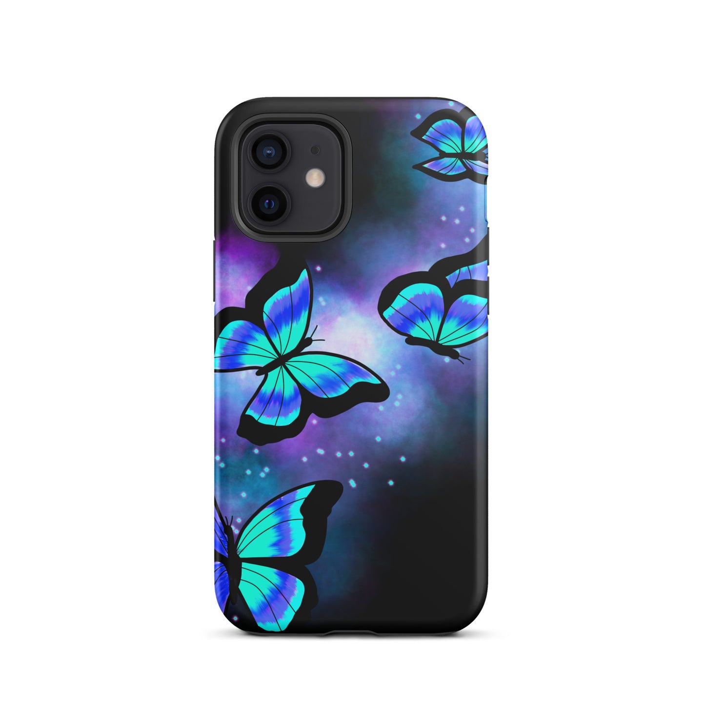 Blue Glow Butterfly Tough iPhone case