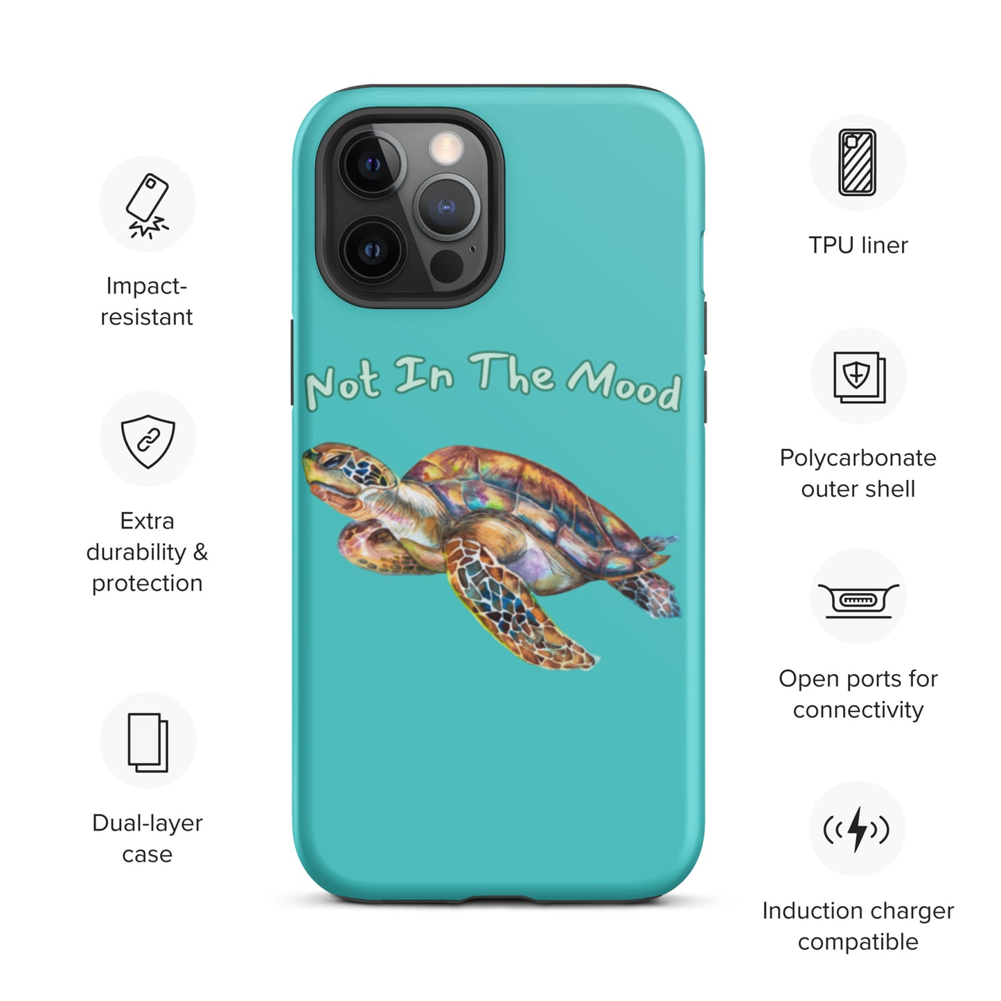 Turtle Not In The Mood Tough iPhone case