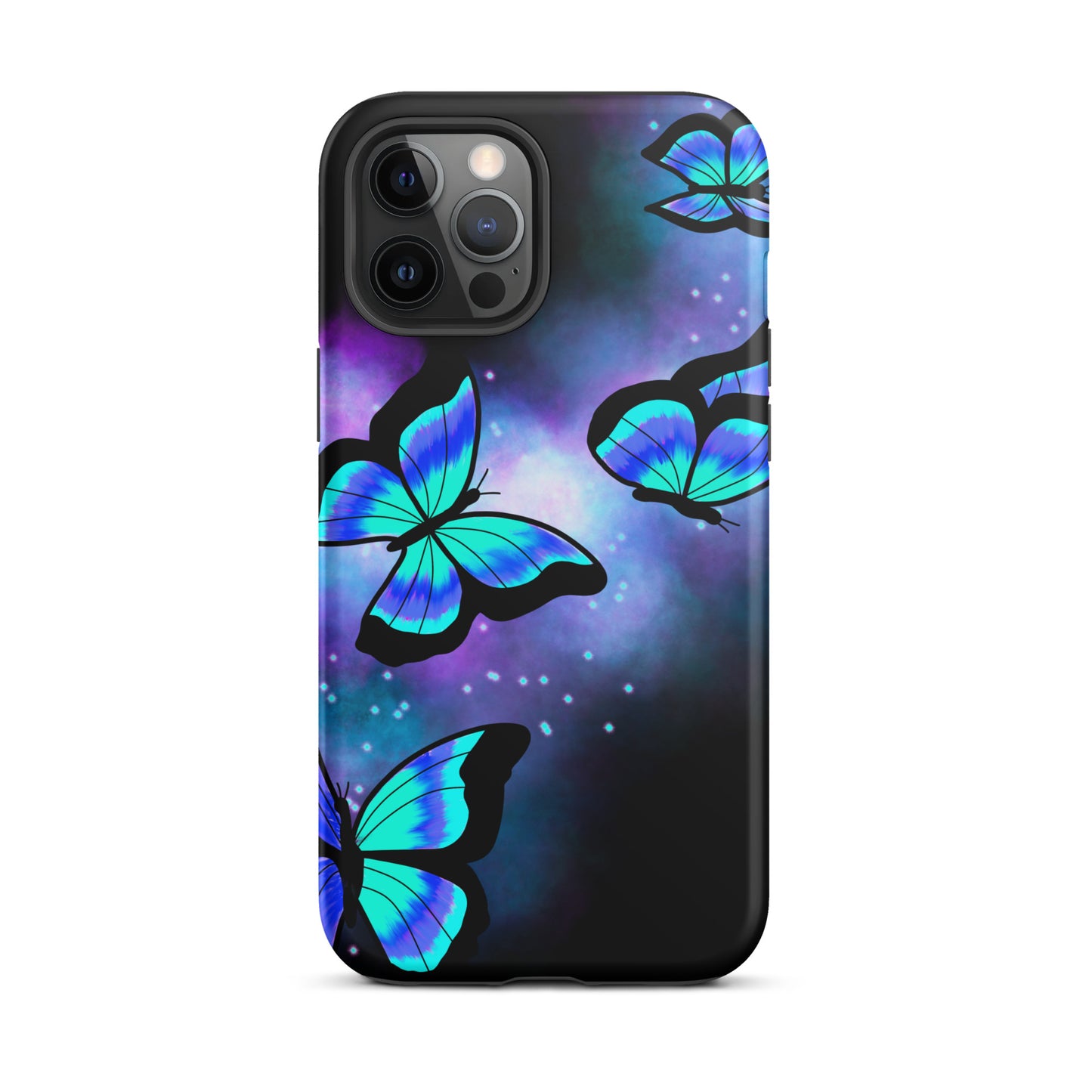 Blue Glow Butterfly Tough iPhone case