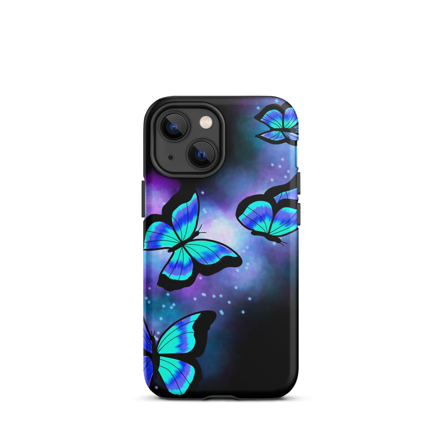 Blue Glow Butterfly Tough iPhone case